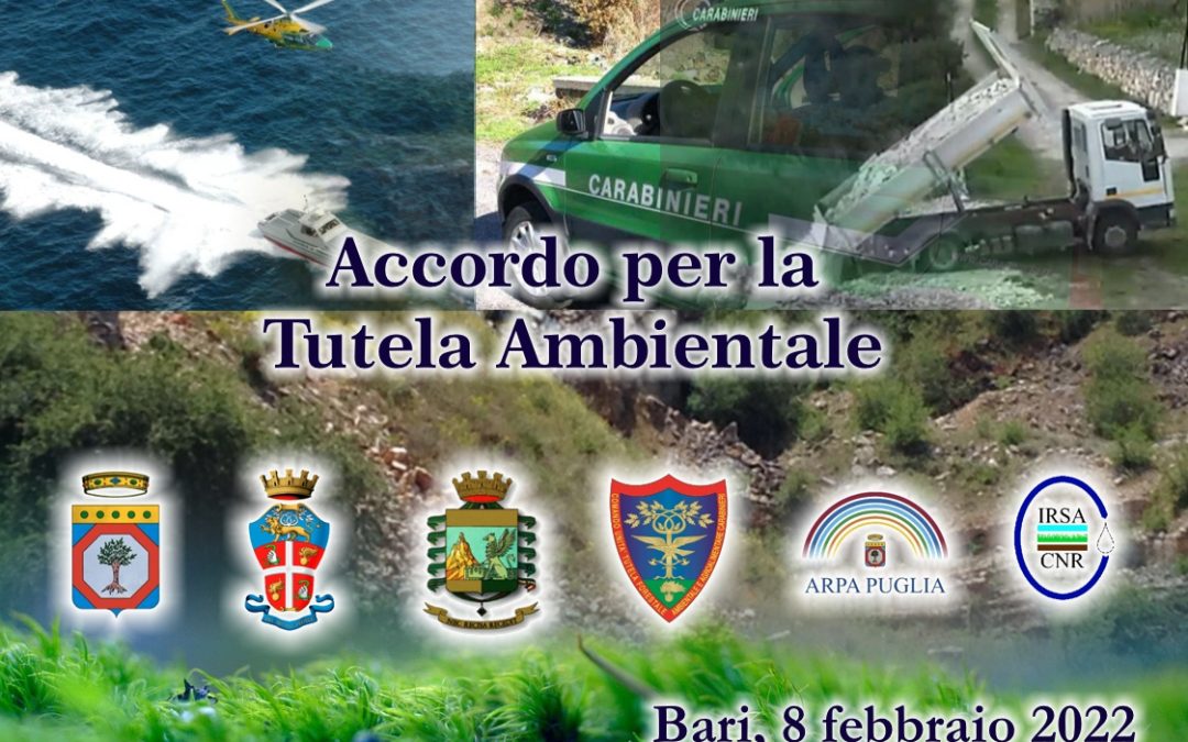 Il CNR-IRSA partecipa all’Accordo Quadro per la Tutela Ambientale in Puglia.