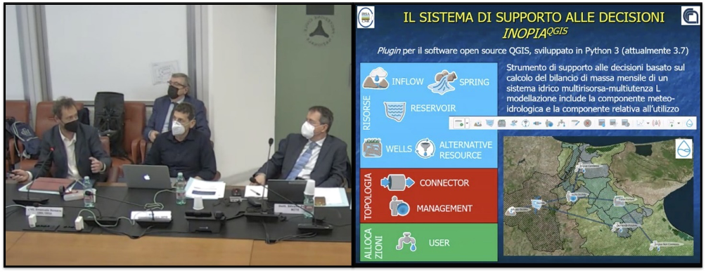 Commissione Grandi Rischi: CNR-IRSA presenta INOPIA-QGIS, tool di supporto alle decisioni in condizione di crisi idrica.