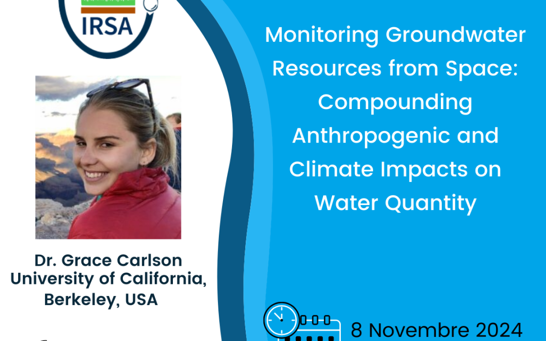 Webinar, IRSA ospita Dr. Grace Carlson University of California, Berkeley, USA