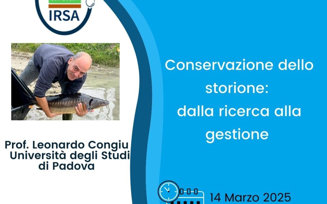 il seminario “Conservazione dello storione: dalla ricerca alla gestione “