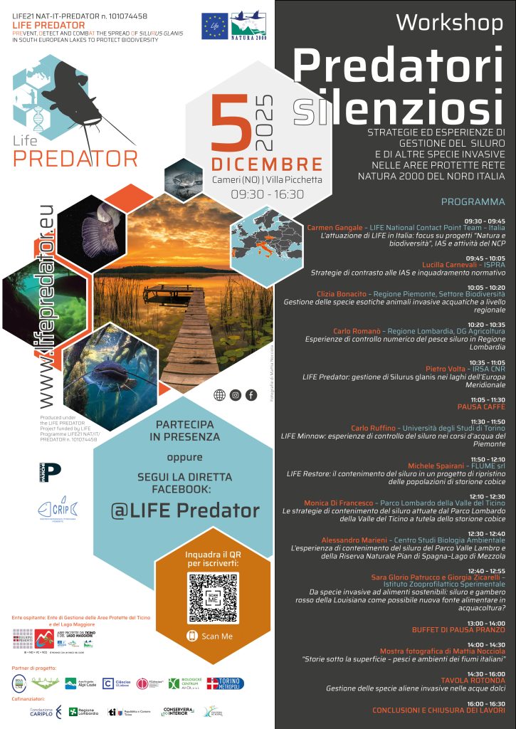 locandina evento LIFE Predator del 5 dicembre 2025